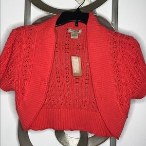 Arizona.. bright Cayenne short cardigan